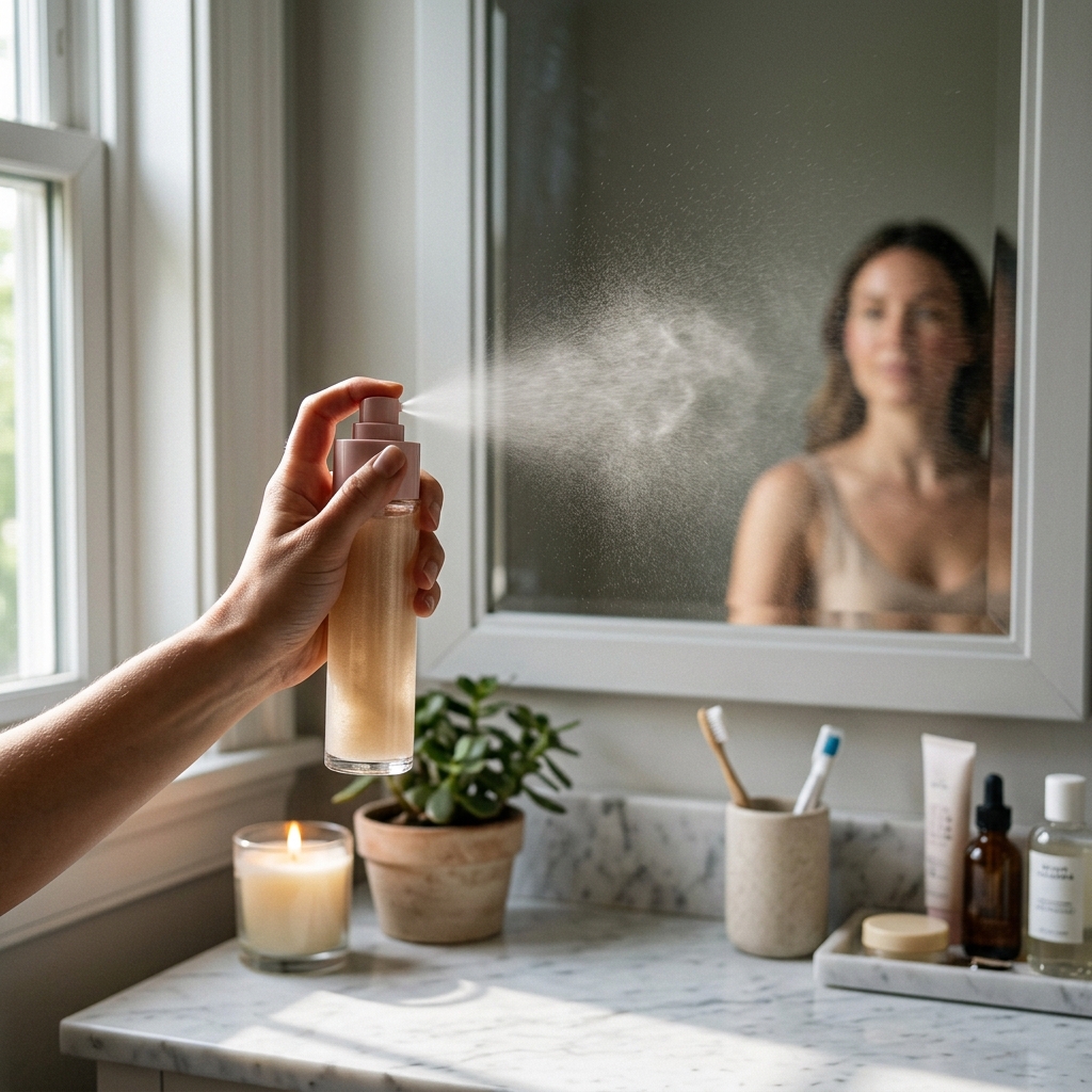 ריסוס מהיר מעל האיפור